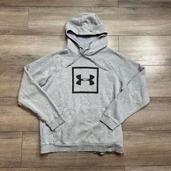 Under Armour Pullover Hoodie Sweatshirt Gray Adult Large - Picture 1 of 5